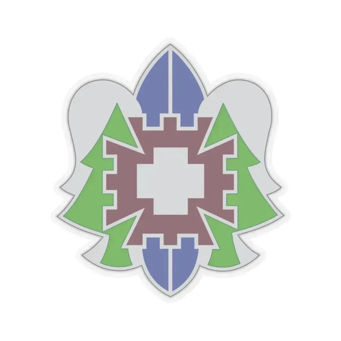 332 Medical Brigade 2 (U.S. Army) STICKER Vinyl Kiss-Cut Decal 6 Inch Transparent - The Sticker Space