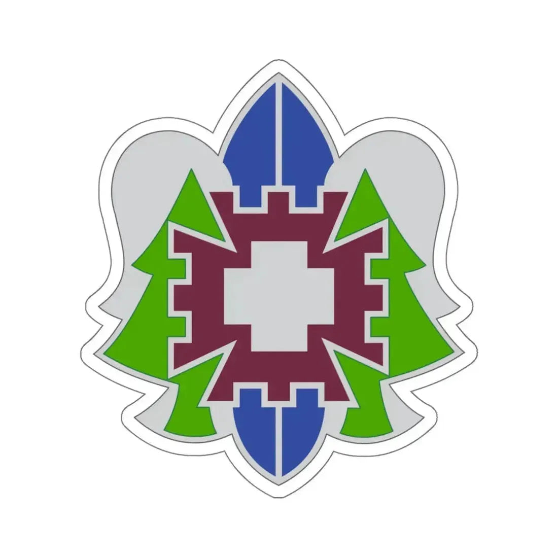 332 Medical Brigade 2 (U.S. Army) STICKER Vinyl Kiss-Cut Decal 6 Inch White - The Sticker Space