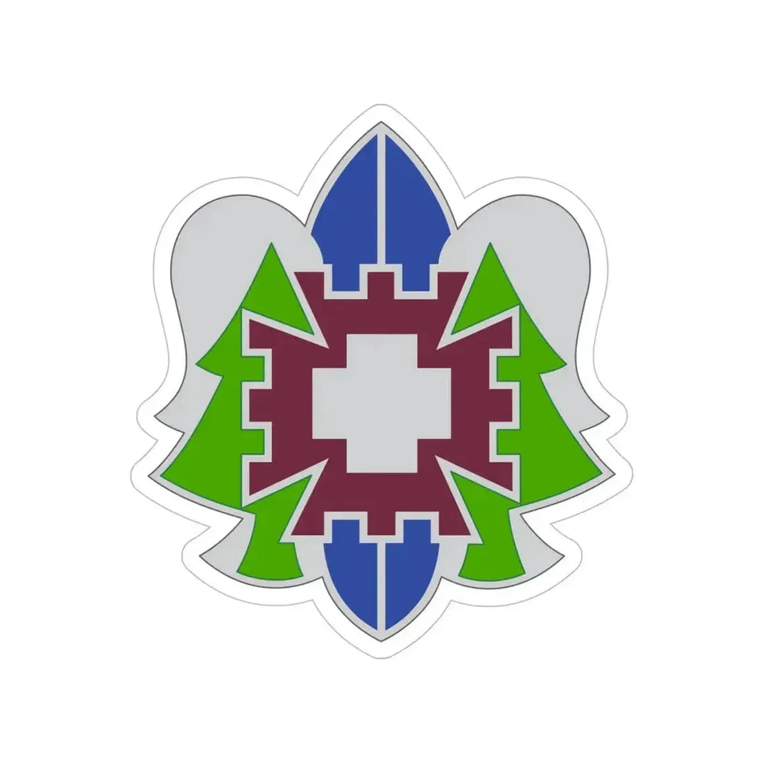 332 Medical Brigade 2 (U.S. Army) Transparent STICKER Die-Cut Vinyl Decal 6 Inch - The Sticker Space