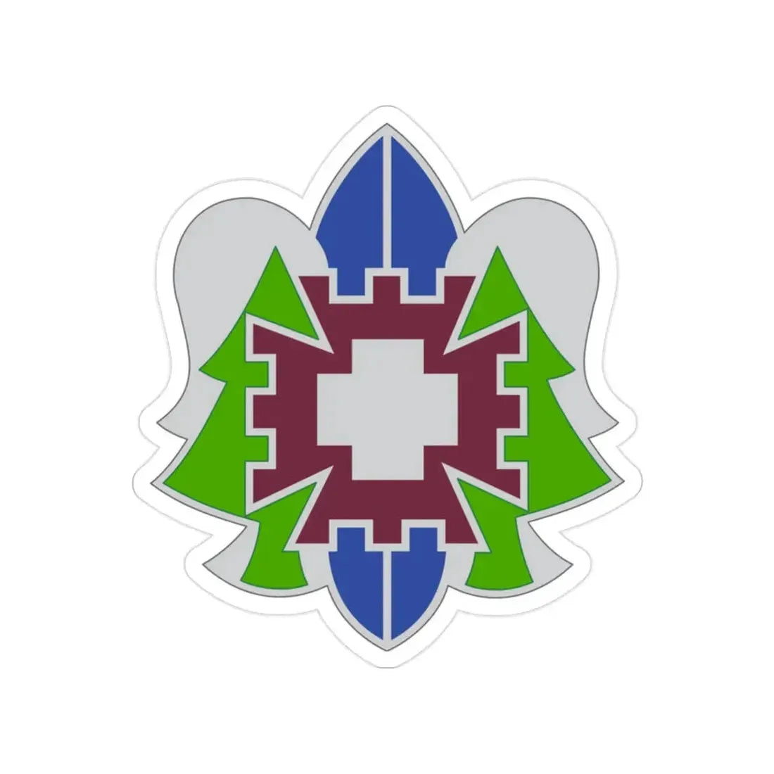 332 Medical Brigade 2 (U.S. Army) Transparent STICKER Die-Cut Vinyl Decal - The Sticker Space
