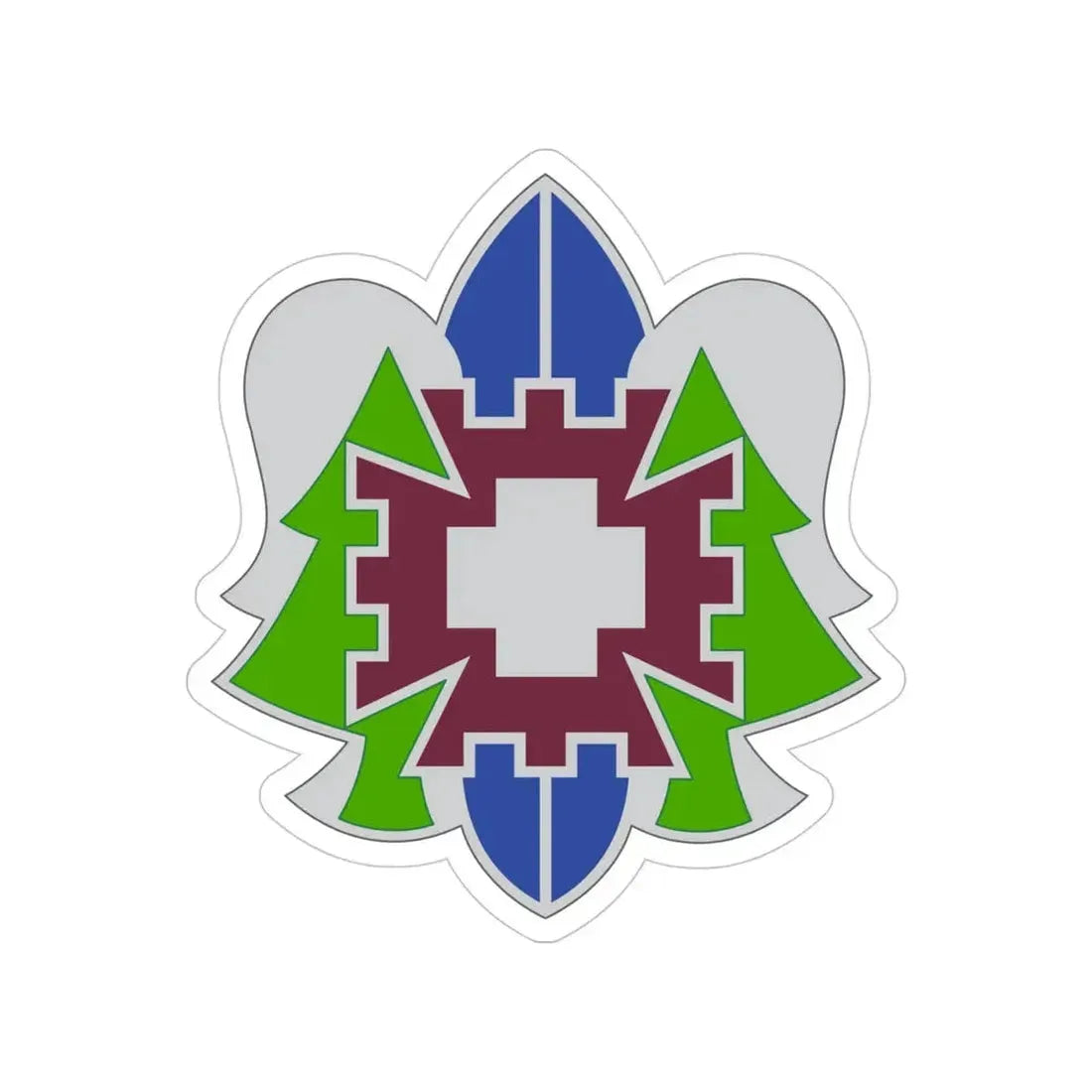 332 Medical Brigade 2 (U.S. Army) Transparent STICKER Die-Cut Vinyl Decal - The Sticker Space