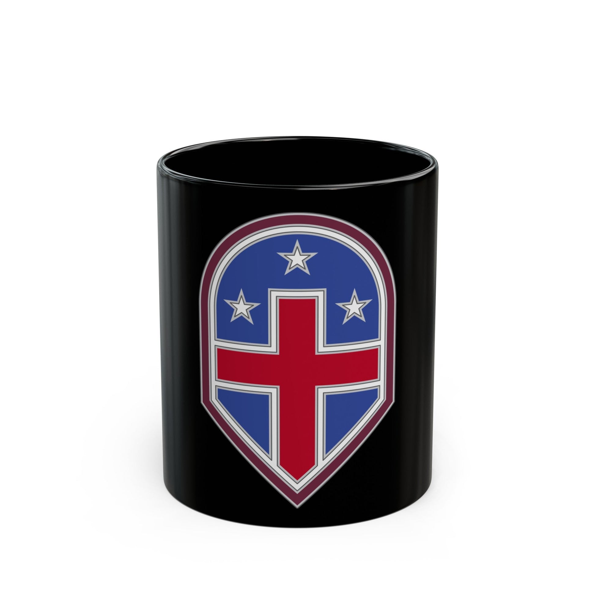 332 Medical Brigade 3 (U.S. Army) Black Coffee Mug-11oz-The Sticker Space