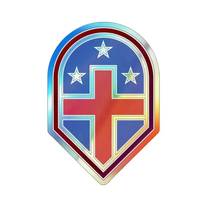 332 Medical Brigade 3 (U.S. Army) Holographic STICKER Die-Cut Vinyl Decal 3 Inch Holographic - The Sticker Space