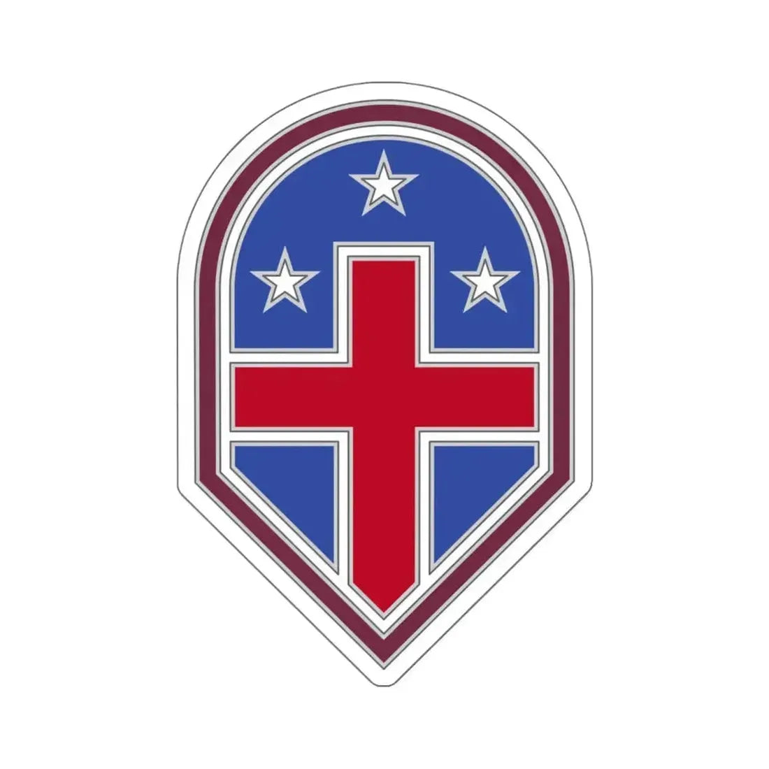 332 Medical Brigade 3 (U.S. Army) STICKER Vinyl Die-Cut Decal 4 Inch - The Sticker Space