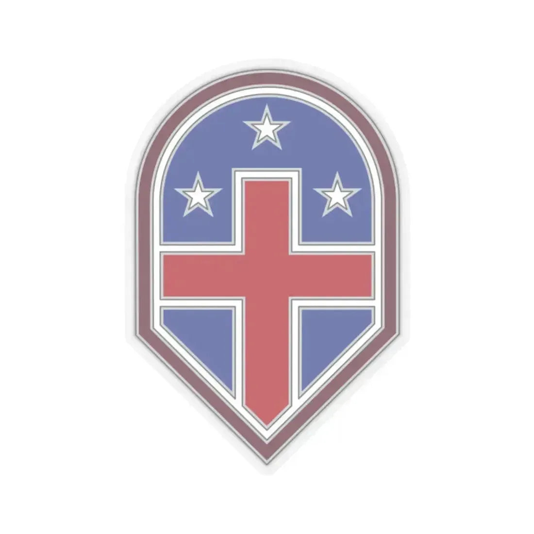 332 Medical Brigade 3 (U.S. Army) STICKER Vinyl Kiss-Cut Decal 2 Inch Transparent - The Sticker Space
