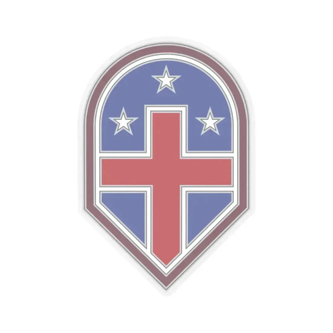 332 Medical Brigade 3 (U.S. Army) STICKER Vinyl Kiss-Cut Decal 3 Inch Transparent - The Sticker Space