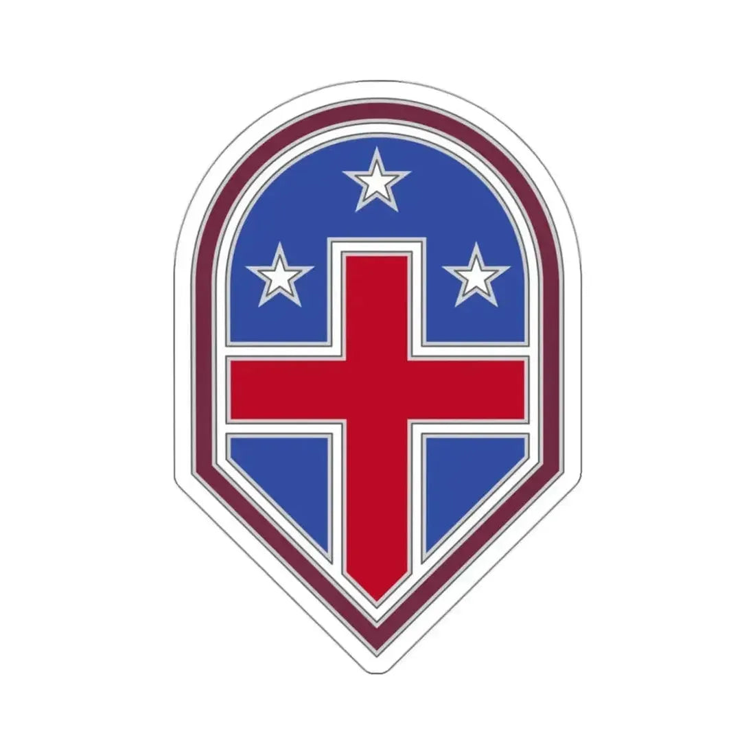 332 Medical Brigade 3 (U.S. Army) STICKER Vinyl Kiss-Cut Decal 3 Inch White - The Sticker Space