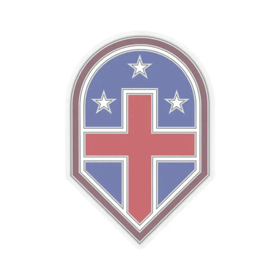 332 Medical Brigade 3 (U.S. Army) STICKER Vinyl Kiss-Cut Decal 6 Inch Transparent - The Sticker Space