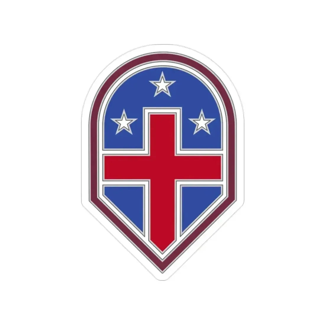 332 Medical Brigade 3 (U.S. Army) Transparent STICKER Die-Cut Vinyl Decal 2 Inch - The Sticker Space
