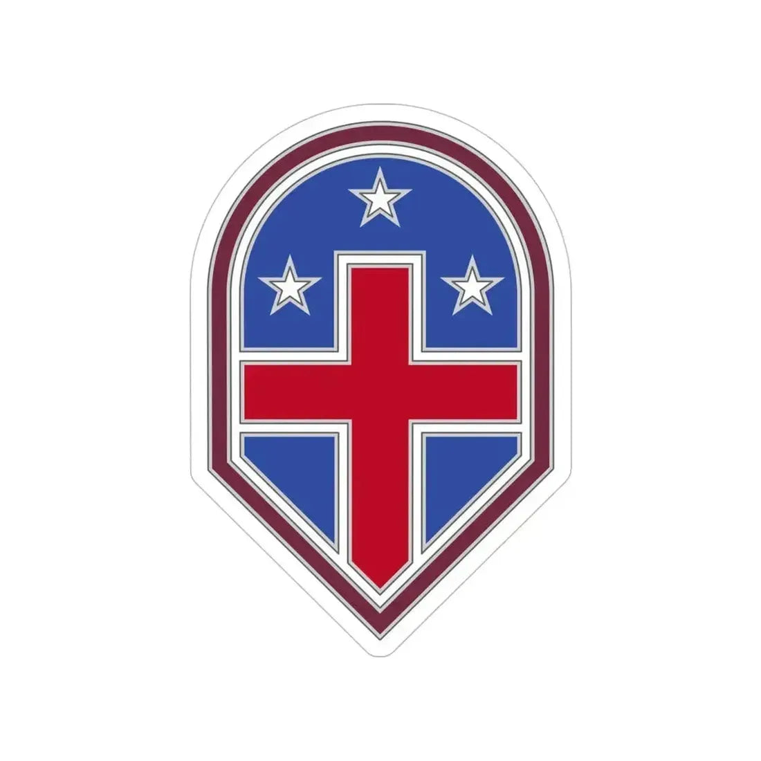 332 Medical Brigade 3 (U.S. Army) Transparent STICKER Die-Cut Vinyl Decal 5 Inch - The Sticker Space