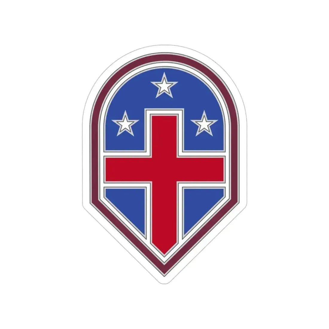 332 Medical Brigade 3 (U.S. Army) Transparent STICKER Die-Cut Vinyl Decal 6 Inch - The Sticker Space