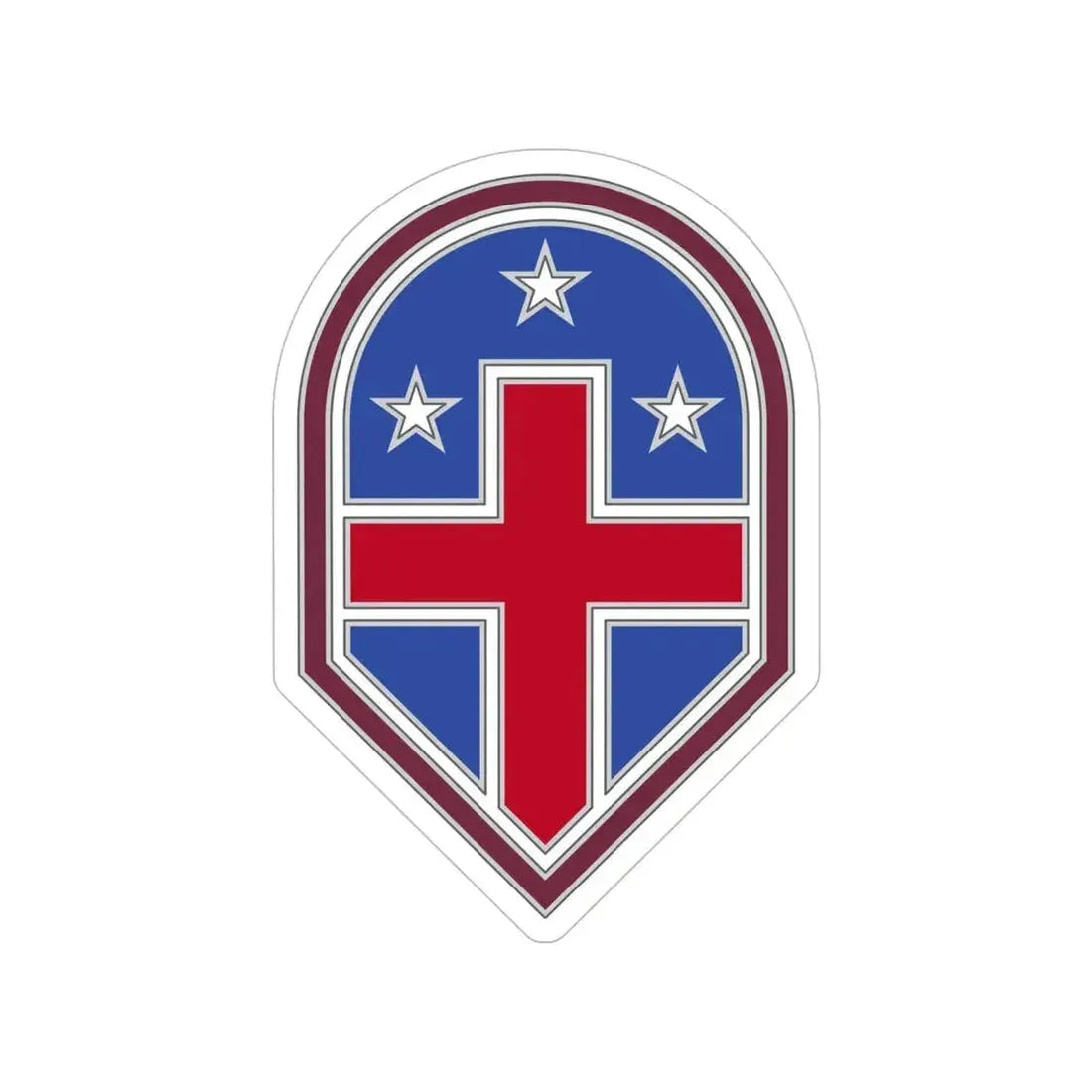 332 Medical Brigade 3 (U.S. Army) Transparent STICKER Die-Cut Vinyl Decal - The Sticker Space