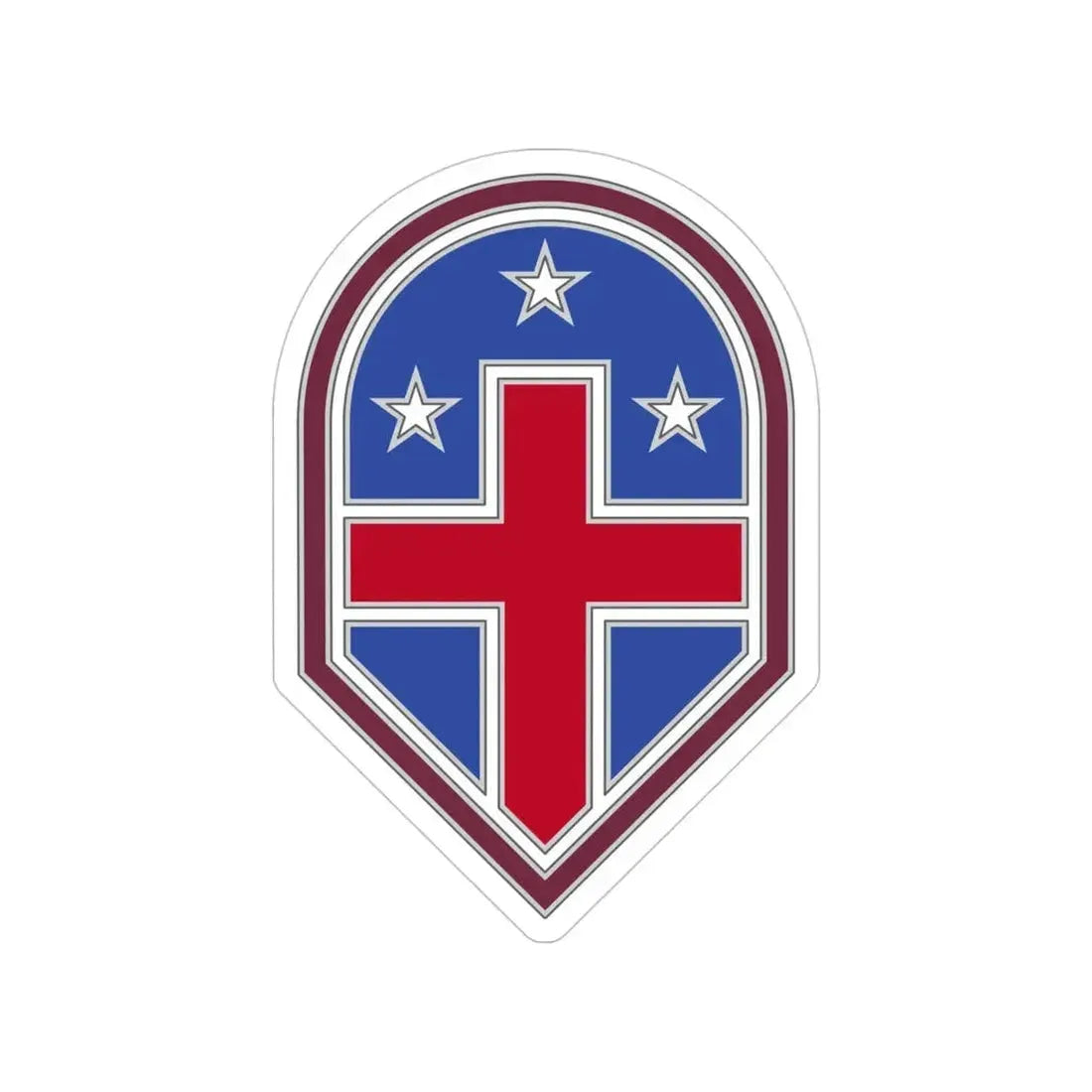 332 Medical Brigade 3 (U.S. Army) Transparent STICKER Die-Cut Vinyl Decal - The Sticker Space