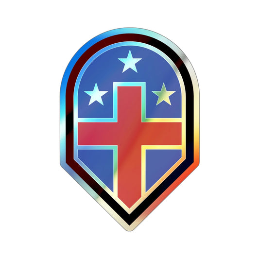 332 Medical Brigade (U.S. Army) Holographic STICKER Die-Cut Vinyl Decal-6 Inch-The Sticker Space