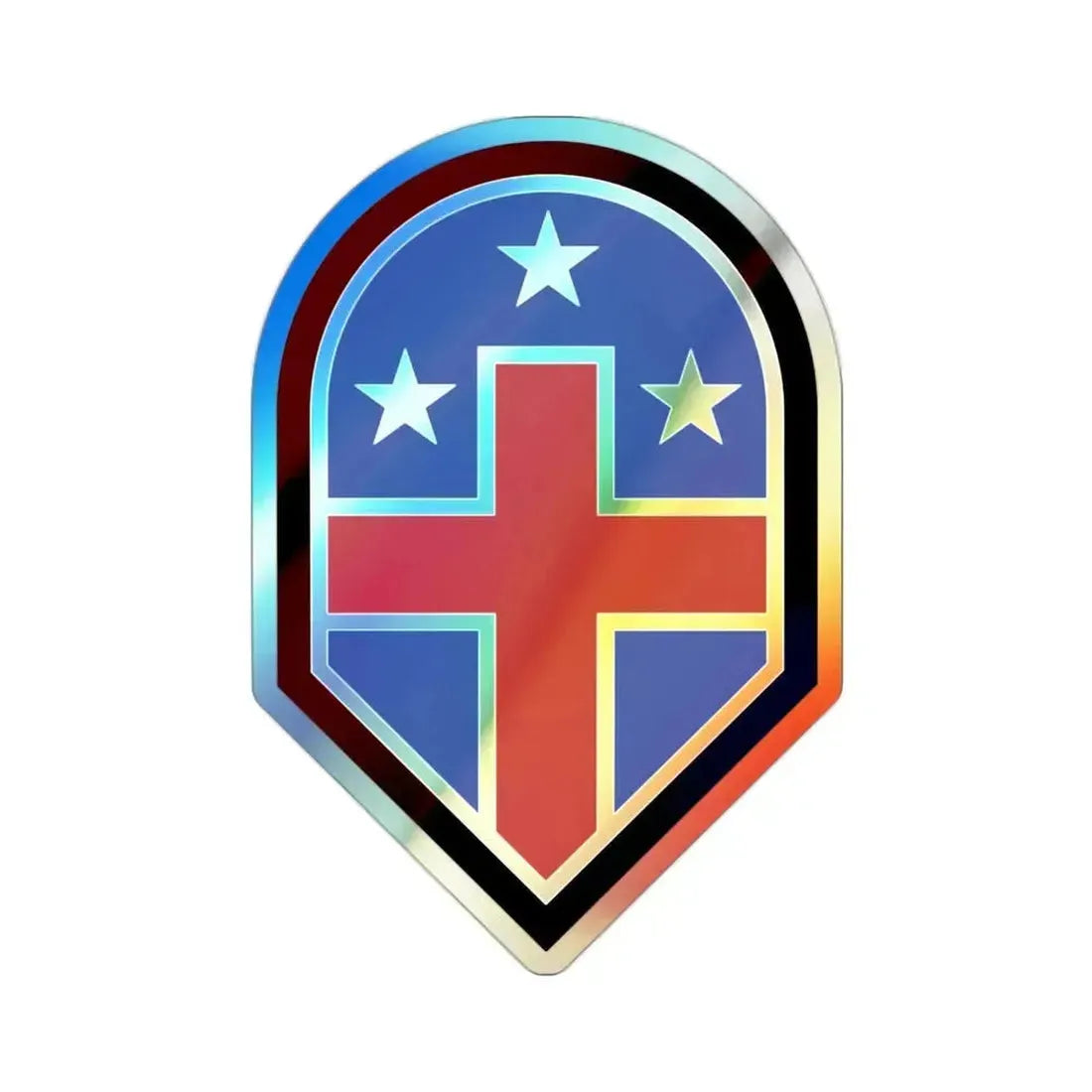 332 Medical Brigade (U.S. Army) Holographic STICKER Die-Cut Vinyl Decal 2 Inch Holographic - The Sticker Space