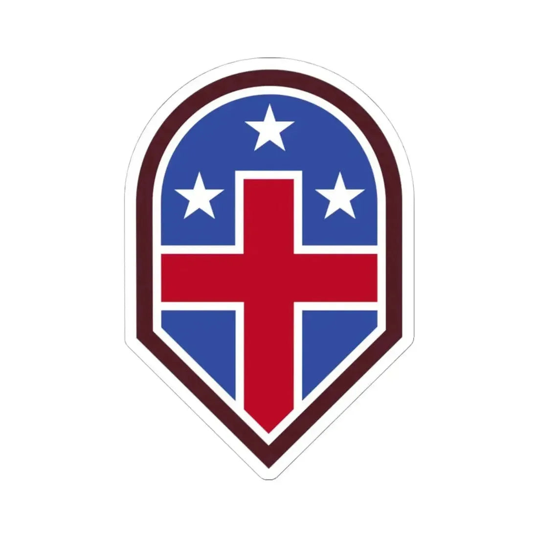 332 Medical Brigade (U.S. Army) STICKER Vinyl Kiss-Cut Decal 4 Inch White - The Sticker Space