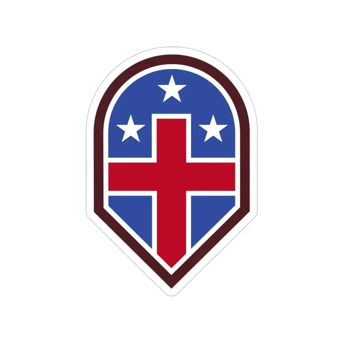 332 Medical Brigade (U.S. Army) Transparent STICKER Die-Cut Vinyl Decal 4 Inch - The Sticker Space