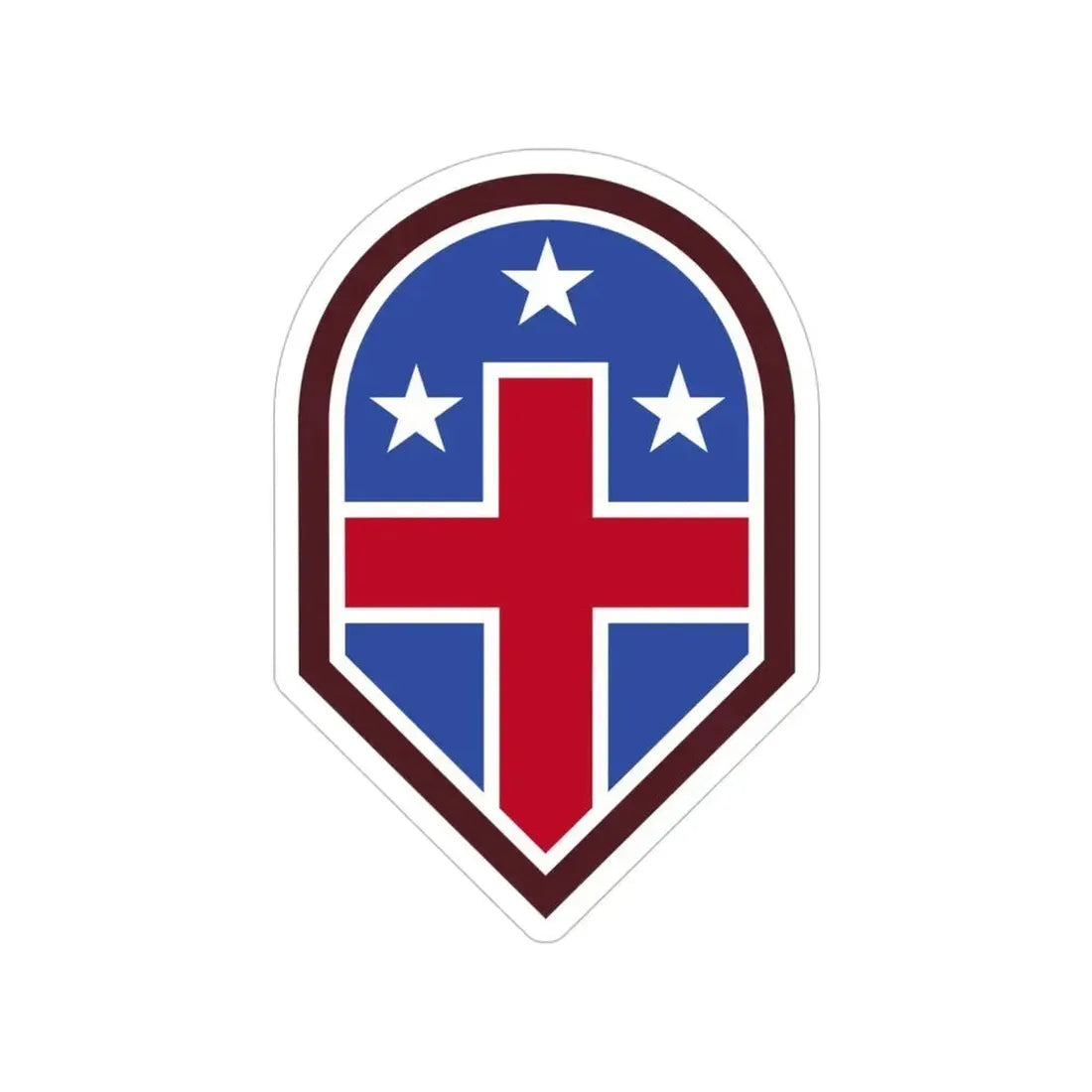 332 Medical Brigade (U.S. Army) Transparent STICKER Die-Cut Vinyl Decal 5 Inch - The Sticker Space