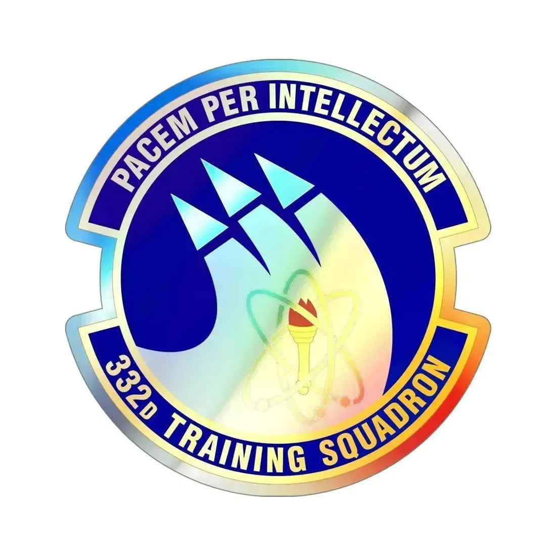 332 Training Squadron AETC (U.S. Air Force) Holographic STICKER Die-Cut Vinyl Decal 5 Inch Holographic - The Sticker Space