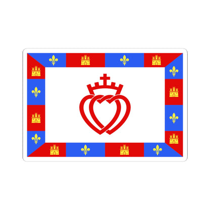 Traditional flag of Vendee (France) STICKER Vinyl Kiss-Cut Decal