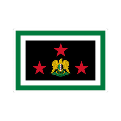 Flag of the Chief of the General Staff Syria 2024present (Syria) STICKER Vinyl Kiss-Cut Decal