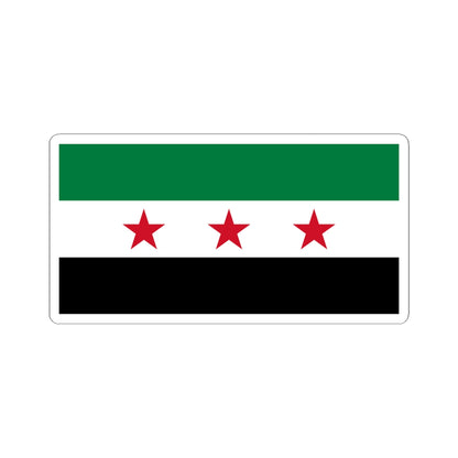 Flag of Syria 1930-1958 19611963 (Syria) STICKER Vinyl Kiss-Cut Decal