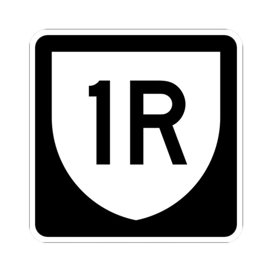 PR urban primary 1R (Puerto Rico) (Road Sign) STICKER Vinyl Kiss-Cut Decal
