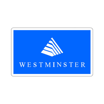 Flag of Westminster, Colorado - STICKER Vinyl Kiss-Cut Decal