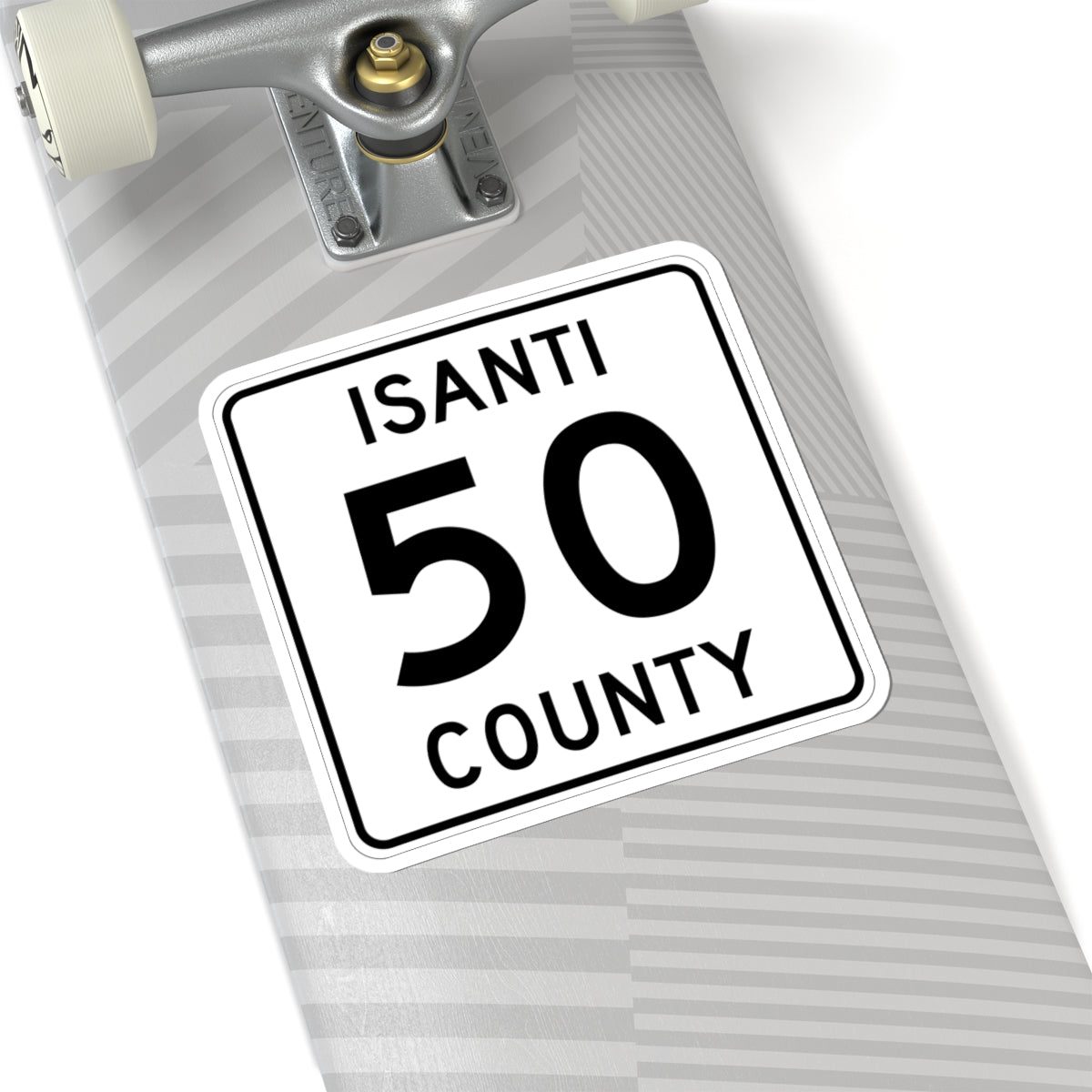 Isanti County 50 MN (Minnesota) (Road Sign) STICKER Vinyl Kiss-Cut Decal