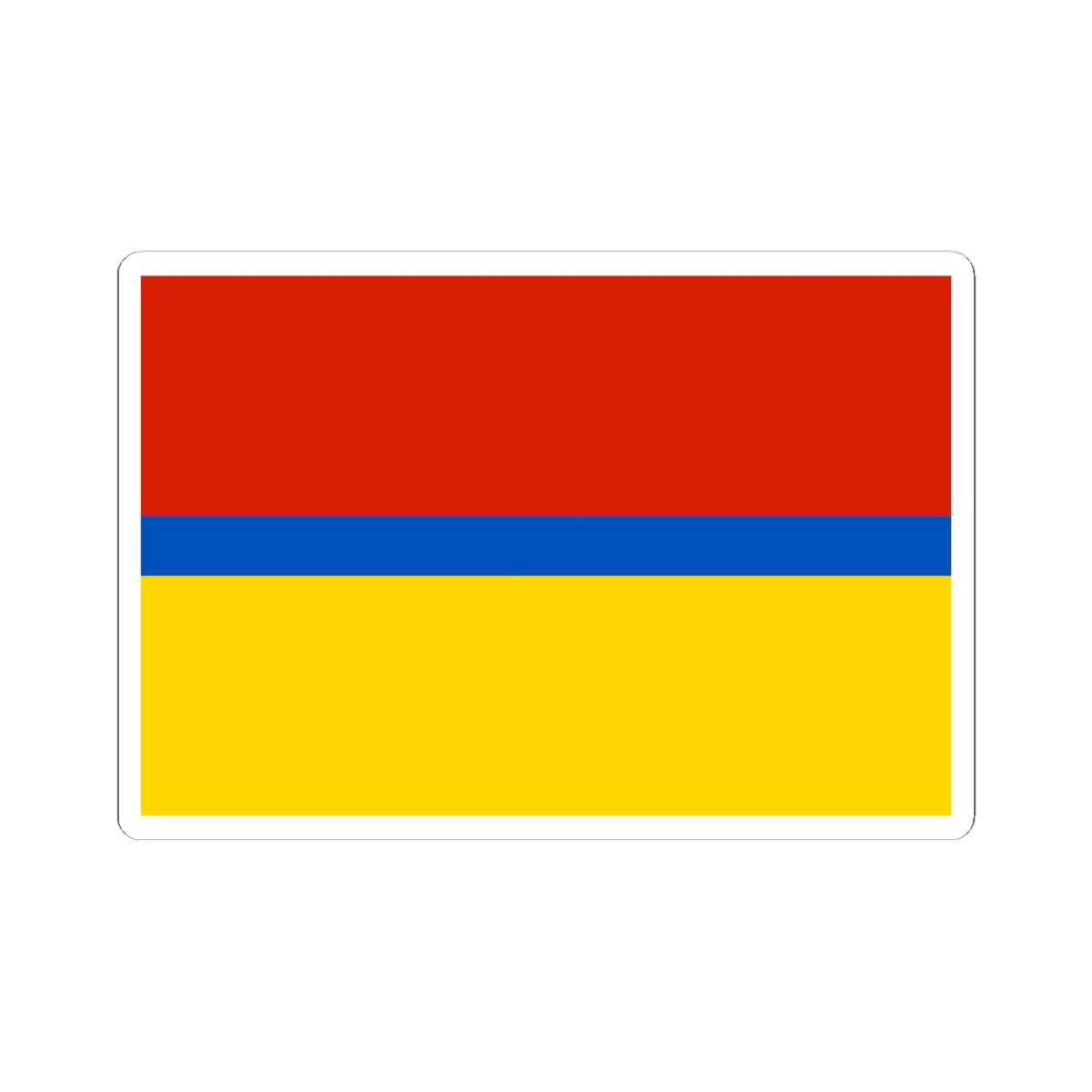 Flag of Staropoltavsky rayon Volgograd oblast (Russia) STICKER Vinyl Kiss-Cut Decal