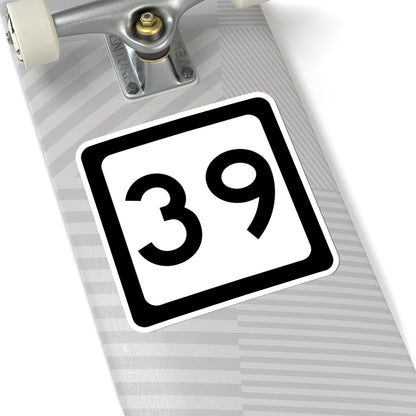 WV-39 (Virginia) (Road Sign) STICKER Vinyl Kiss-Cut Decal