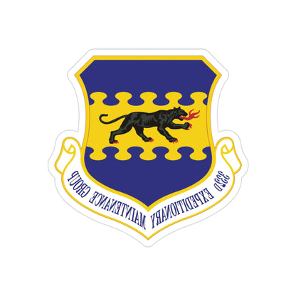 332d Expeditionary Maintenance Group (U.S. Air Force) REVERSE PRINT Transparent STICKER-3" × 3"-The Sticker Space