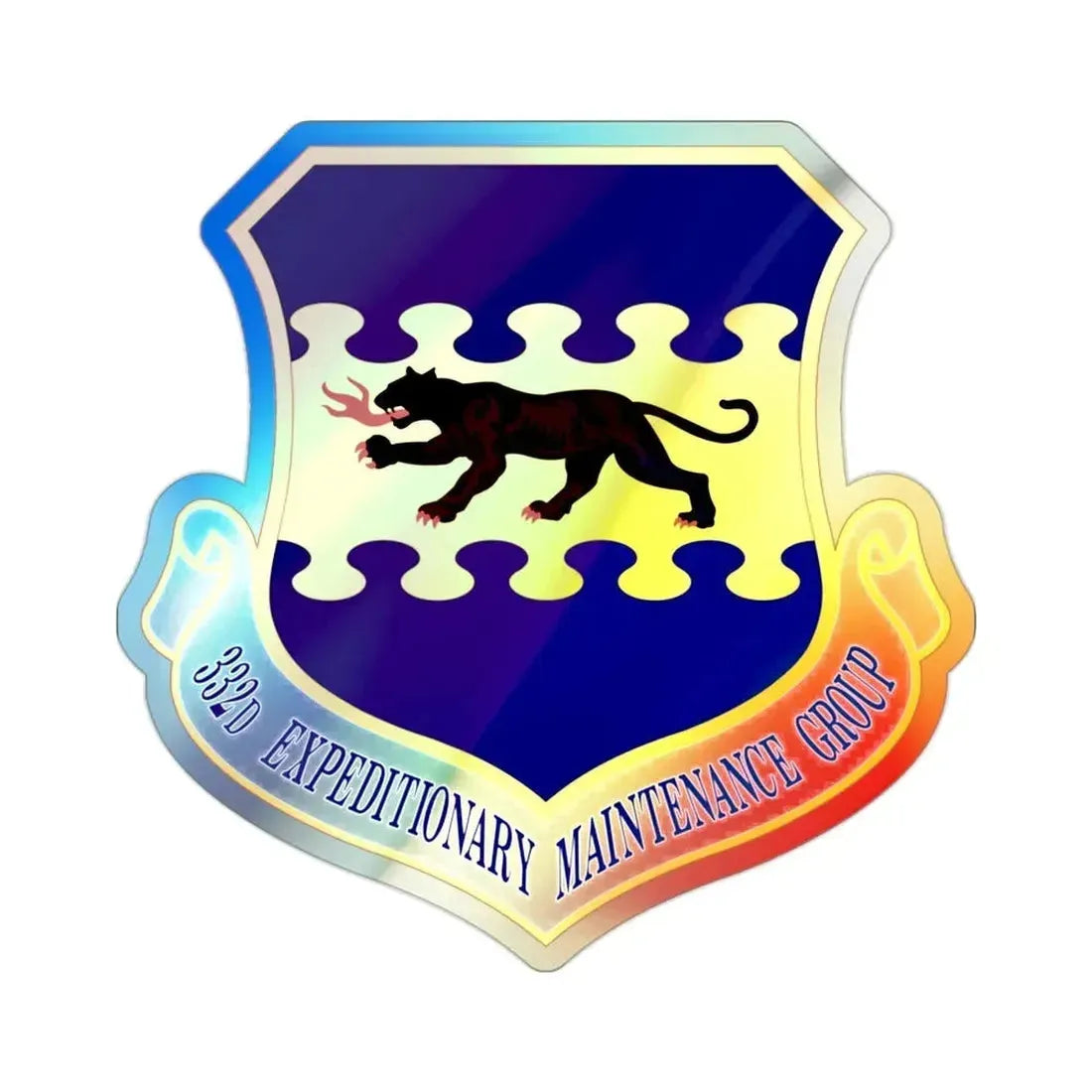 332d Expeditionary Maintenance Group (U.S. Air Force) Holographic STICKER Die-Cut Vinyl Decal - The Sticker Space