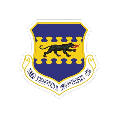 332d Expeditionary Maintenance Group (U.S. Air Force) REVERSE PRINT Transparent Die-Cut STICKER 4 Inch Die-Cut Transparent - The Sticker Space