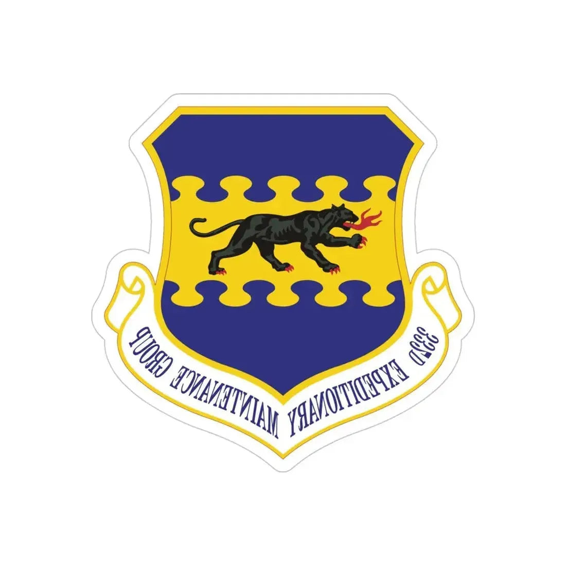 332d Expeditionary Maintenance Group (U.S. Air Force) REVERSE PRINT Transparent Die-Cut STICKER - The Sticker Space
