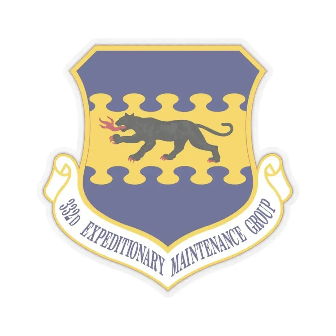 332d Expeditionary Maintenance Group (U.S. Air Force) STICKER Vinyl Kiss-Cut Decal 3 Inch Transparent - The Sticker Space