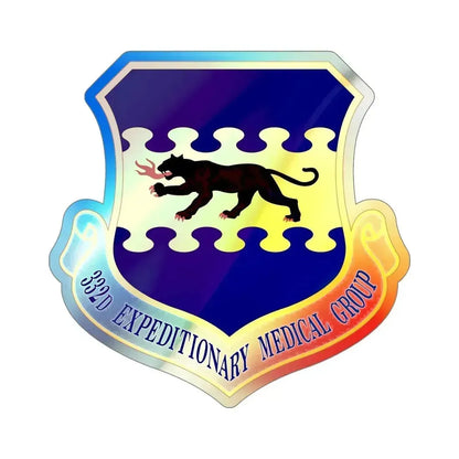 332d Expeditionary Medical Group (U.S. Air Force) Holographic STICKER Die-Cut Vinyl Decal 5 Inch Holographic - The Sticker Space