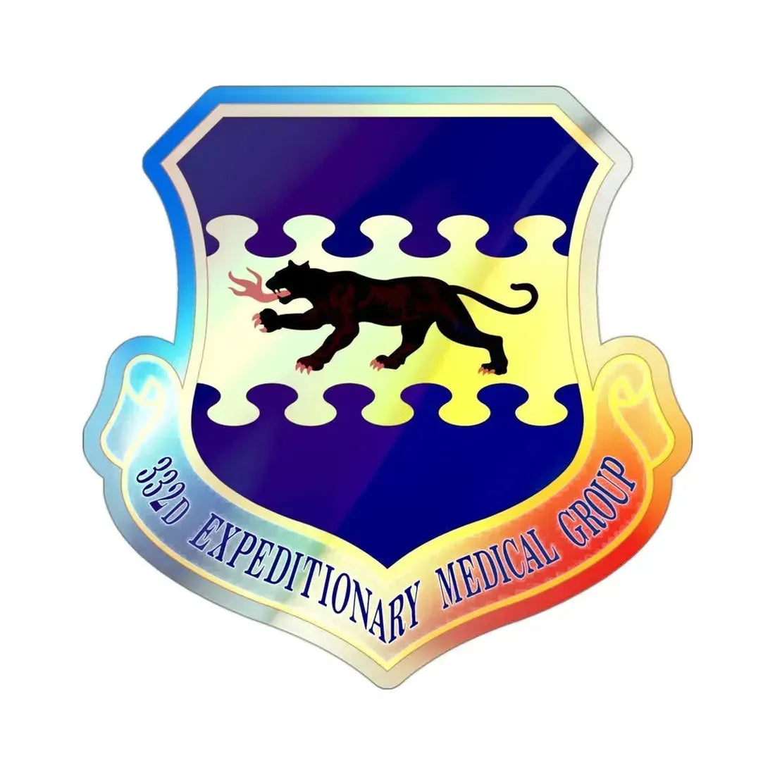 332d Expeditionary Medical Group (U.S. Air Force) Holographic STICKER Die-Cut Vinyl Decal - The Sticker Space