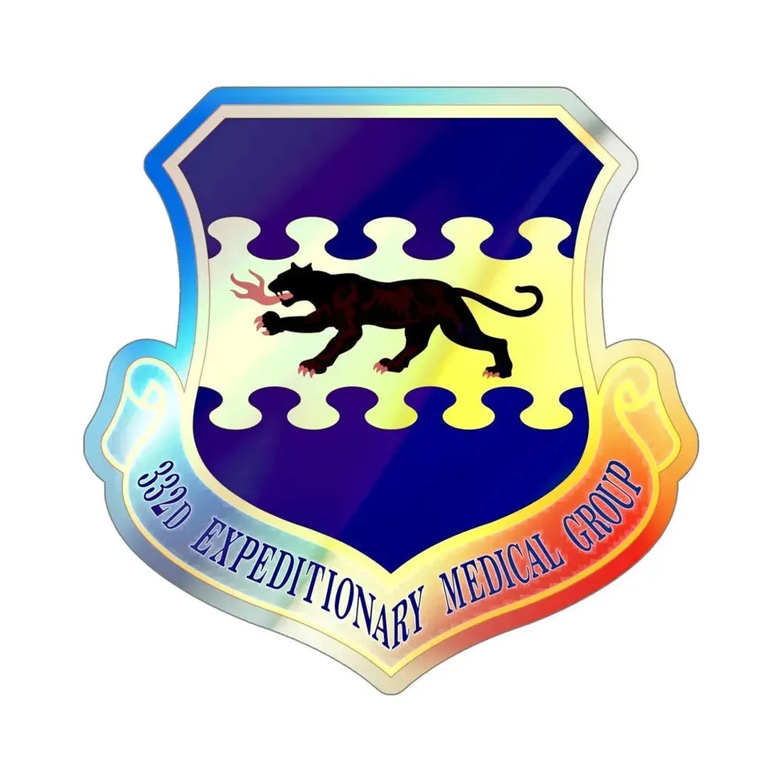 332d Expeditionary Medical Group (U.S. Air Force) Holographic STICKER Die-Cut Vinyl Decal - The Sticker Space