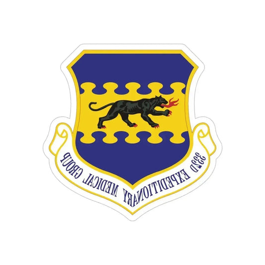 332d Expeditionary Medical Group (U.S. Air Force) REVERSE PRINT Transparent Die-Cut STICKER 6 Inch Die-Cut Transparent - The Sticker Space