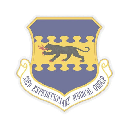 332d Expeditionary Medical Group (U.S. Air Force) STICKER Vinyl Kiss-Cut Decal 4 Inch Transparent - The Sticker Space