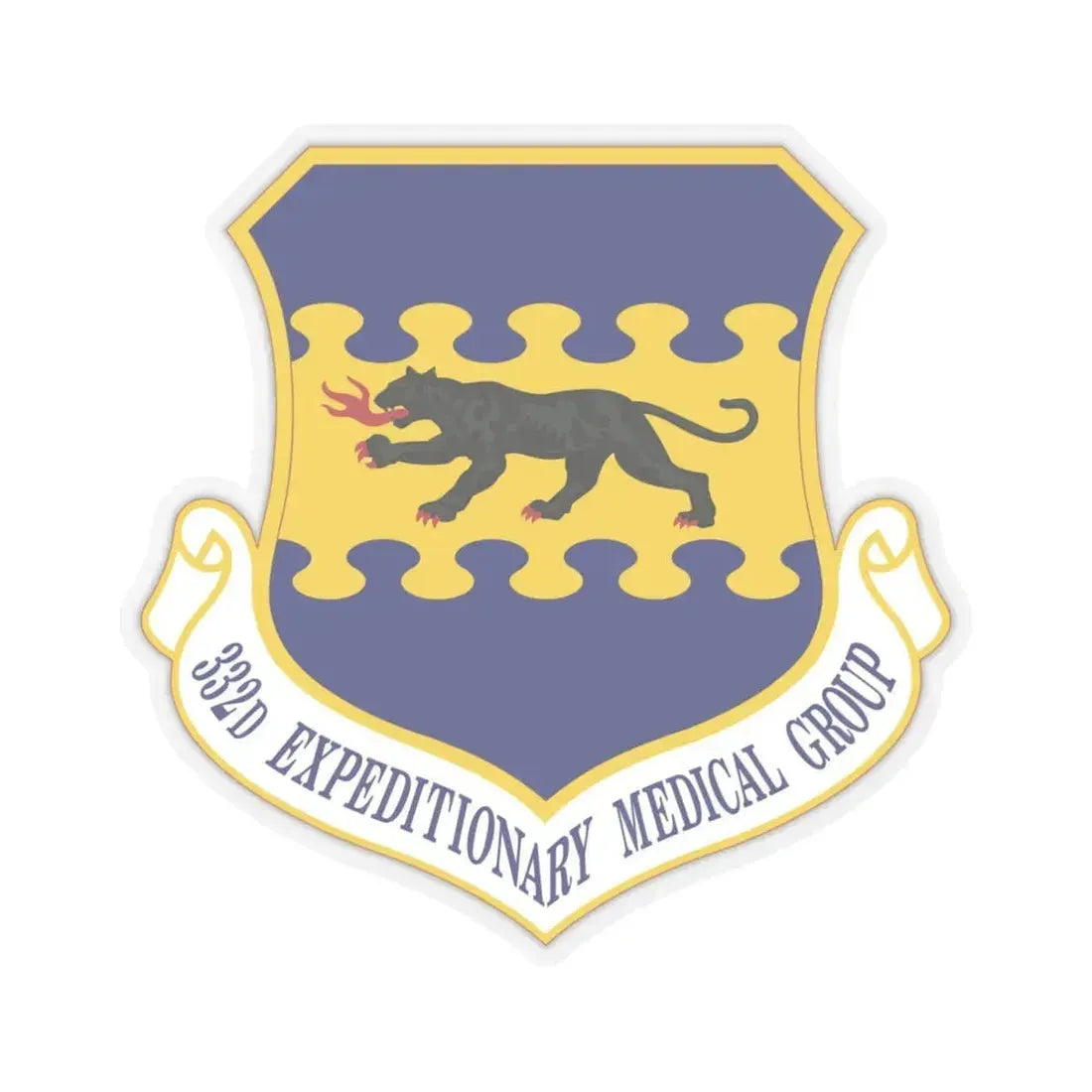 332d Expeditionary Medical Group (U.S. Air Force) STICKER Vinyl Kiss-Cut Decal 6 Inch Transparent - The Sticker Space