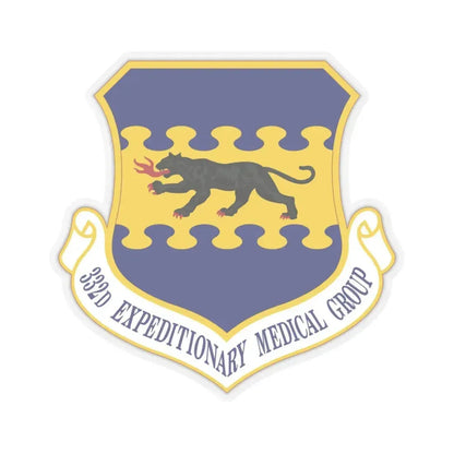 332d Expeditionary Medical Group (U.S. Air Force) STICKER Vinyl Kiss-Cut Decal 6 Inch Transparent - The Sticker Space