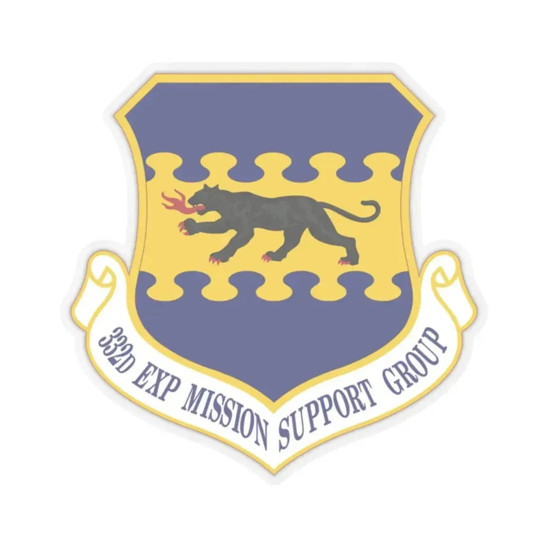 332d Expeditionary Mission Support Group (U.S. Air Force) STICKER Vinyl Kiss-Cut Decal 2 Inch Transparent - The Sticker Space