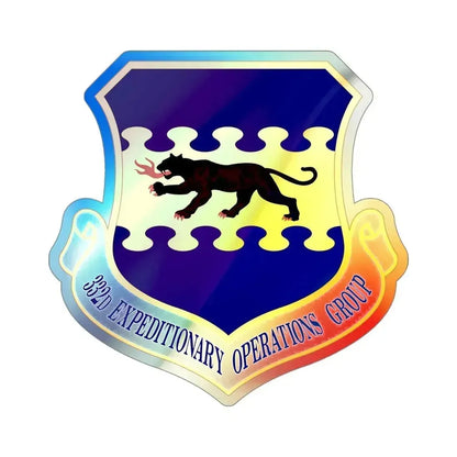332d Expeditionary Operations Group (U.S. Air Force) Holographic STICKER Die-Cut Vinyl Decal 4 Inch Holographic - The Sticker Space