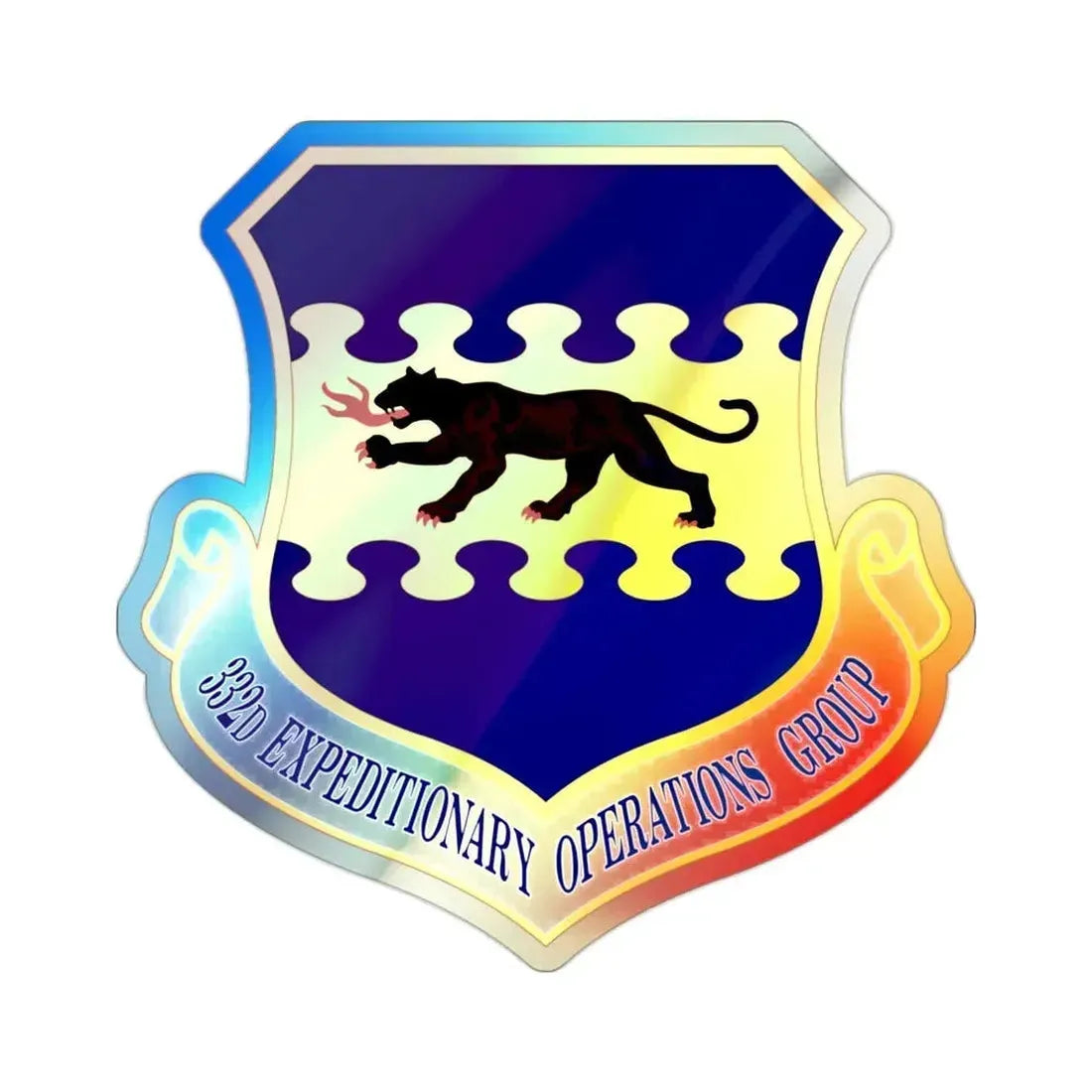 332d Expeditionary Operations Group (U.S. Air Force) Holographic STICKER Die-Cut Vinyl Decal - The Sticker Space