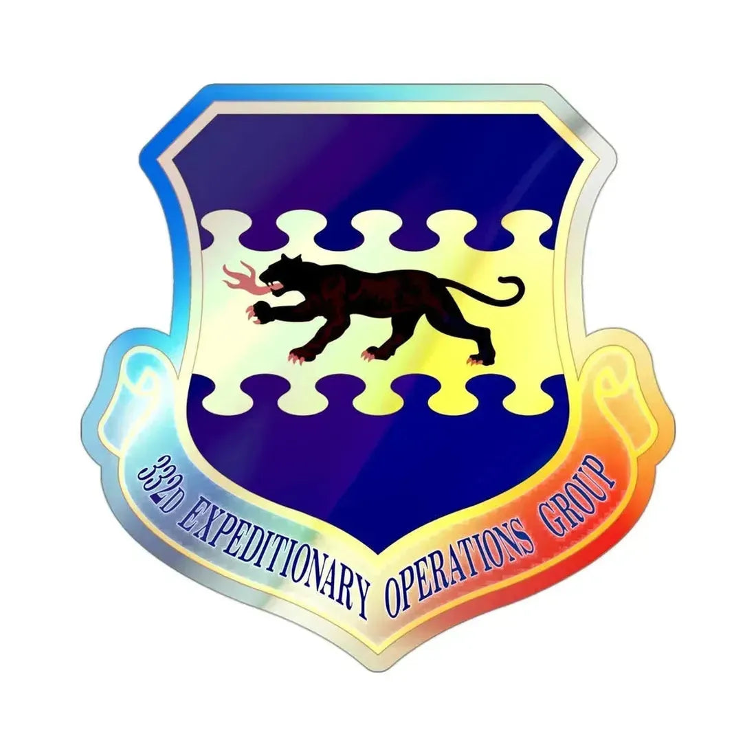 332d Expeditionary Operations Group (U.S. Air Force) Holographic STICKER Die-Cut Vinyl Decal - The Sticker Space