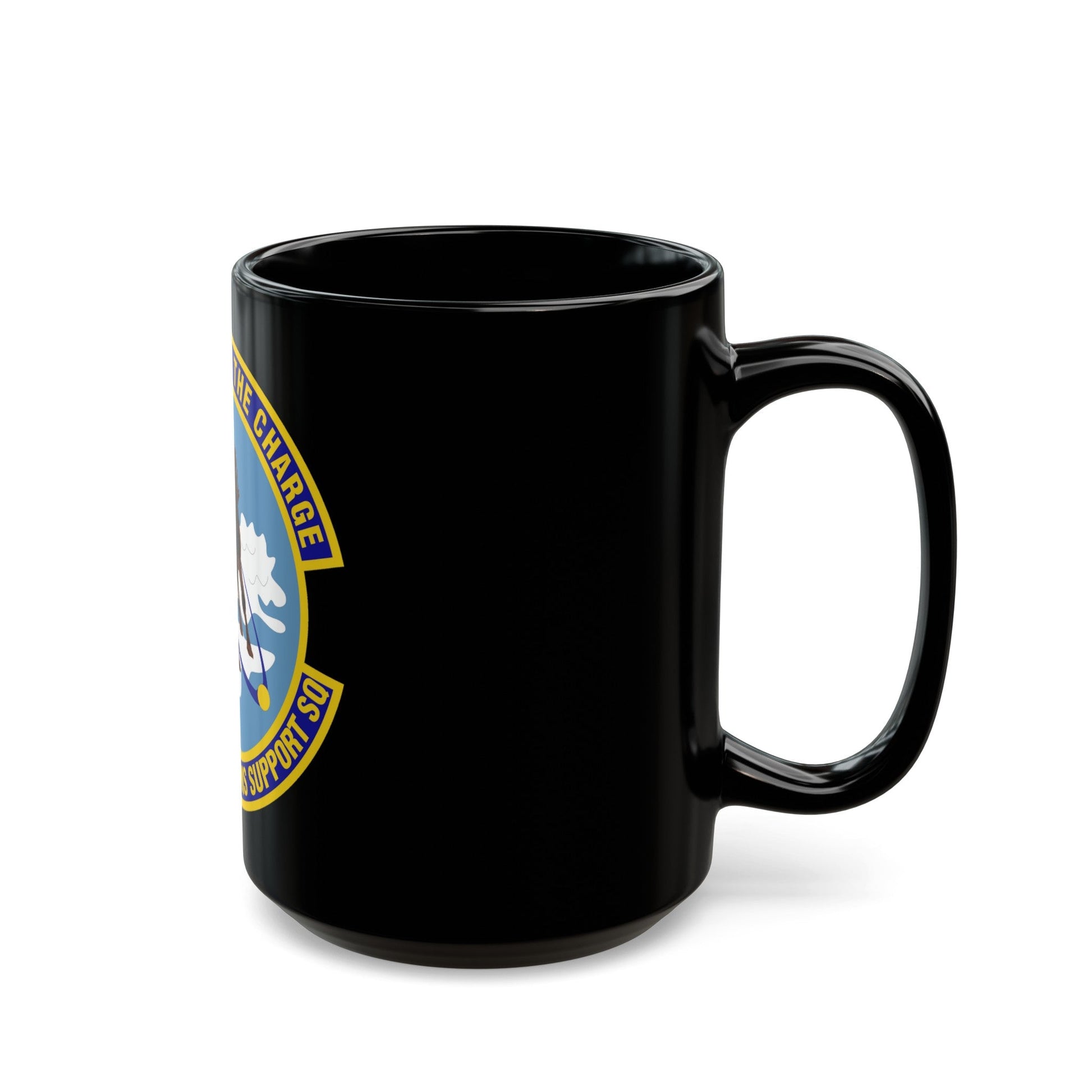 332d Expeditionary Operations Support Squadron (U.S. Air Force) Black Coffee Mug-The Sticker Space