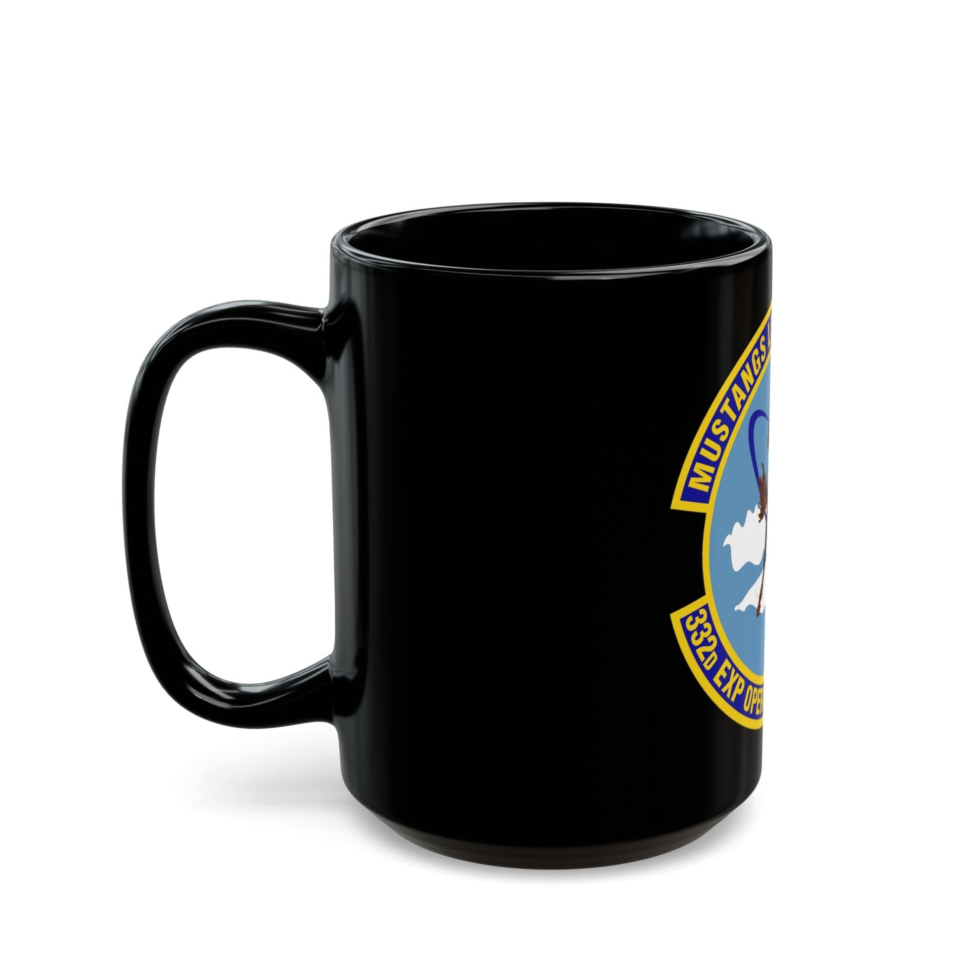 332d Expeditionary Operations Support Squadron (U.S. Air Force) Black Coffee Mug-The Sticker Space