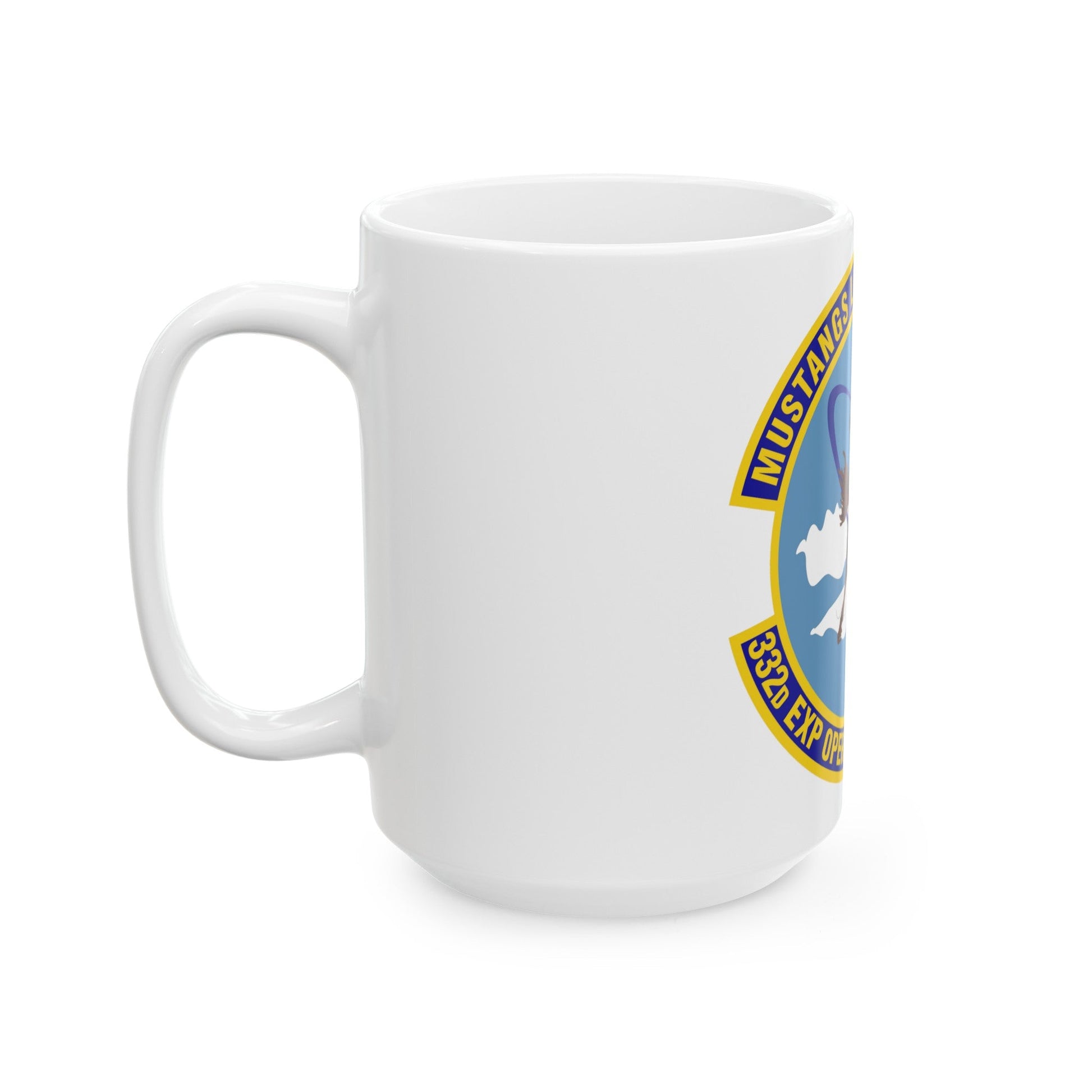 332d Expeditionary Operations Support Squadron (U.S. Air Force) White Coffee Mug-The Sticker Space